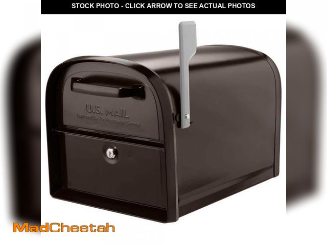 Lot 74-12462825 - Architectural Mailboxes Oasis 360 Rubbed Bronze, Large, Steel, Locking Parcel Mailbox with 2-Access ...