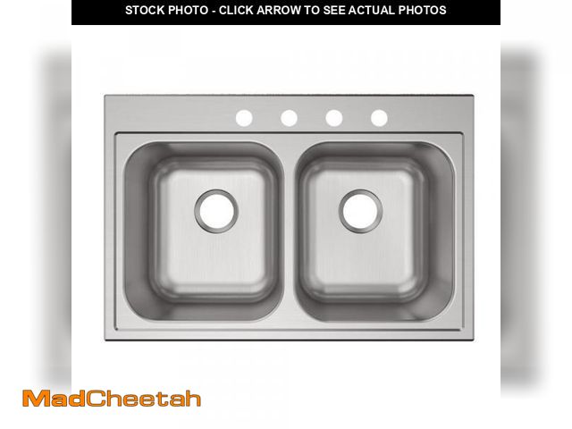 Lot 74-12088629 - Parkway 33 in. Drop-in Single Bowl 20-Gauge Stainless Steel Kitchen Sink Only - UNUSED
