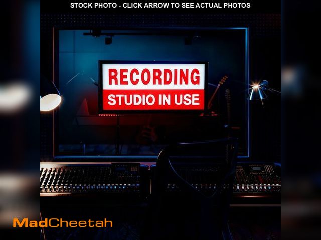 Lot 74-13547682 - RECORDING STUDIO IN USE LED Neon Lightbox Remote Control Recording Neon Sign USB Powered Wall Mount ...