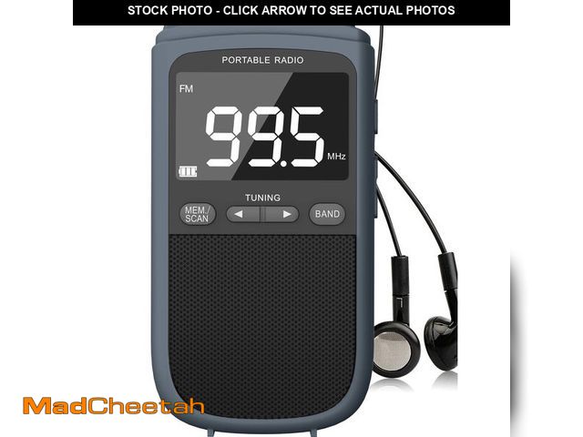 Lot 74-14044894 - AM FM Walkman Radio:900mAh Rechargeable Portable Transistor Pocket Radio with Best Reception Digital...