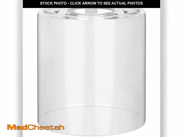 Lot 74-12872884 - 1 Pack Clear Glass Shade Cylinder, Glass Lamp Shade Replacement Shade for Pendant light, Floor lamp,...