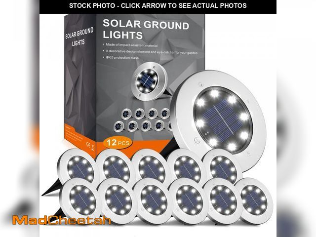 Lot 74-12116178 - INCX Solar Lights for Outside,12 Pack Solar Lights Outdoor Waterproof, Solar Garden Lights Landscape...
