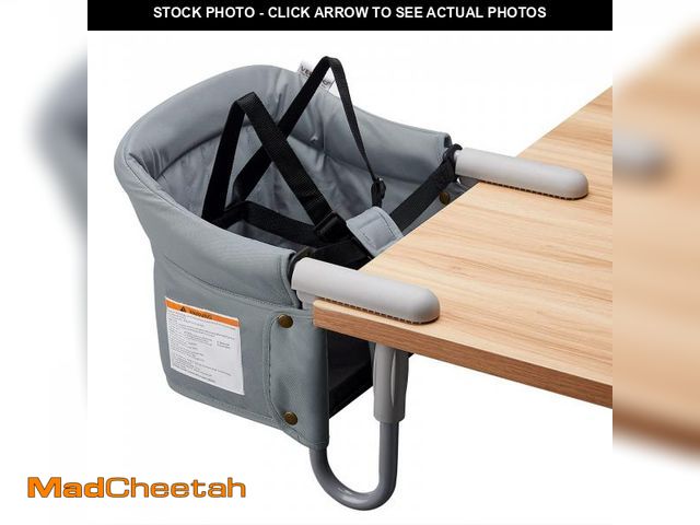 Lot 74-12307898 - Hook On Chair, VEEYOO Clip On High Chair Folding Fast Table Chair with Storage Bag, Portable Baby Fe...