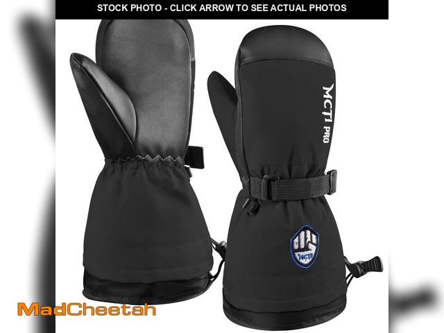 Lot 74-13545772 - MCTi Kids Mittens Waterproof Winter Ski Warm Sherpa Fleece Lined Removable Insert - UNUSED