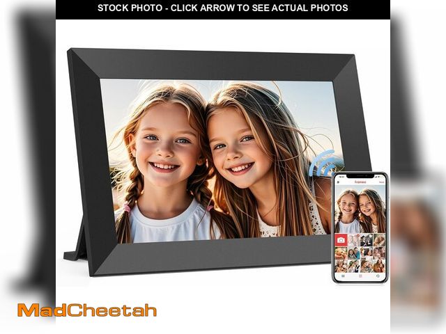 Lot 74-13714872 - Frameo 10.1 Inch WiFi Digital Picture Frame, Smart Cloud Electronic Photo Frame with HD IPS Touch Sc...