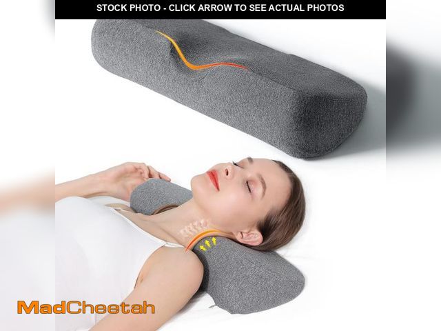 Lot 74-12112760 - Cervical Neck Pillows for Pain Relief Sleeping, Memory Foam Neck Bolster Support Pillow and Shoulder...