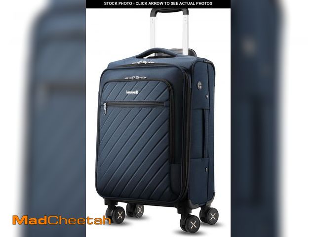 Lot 74-12117628 - LUGGEX Carry On Luggage with Spinner Wheels - Stylish Lightweight Carry On Suitcase - Soft Sided 22x...