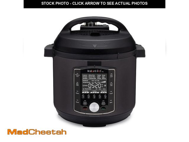 Lot 74-13560888 - Instant Pot 8 qt. Matte Black Duo Pro Electric Pressure Cooker - UNUSED