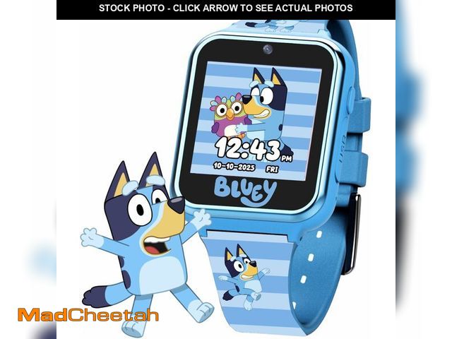 Lot 74-14206859 - Bluey Kids Smartwatch with Camera, Games, Pedometer and Audio Recorder for Creative Play and Learnin...