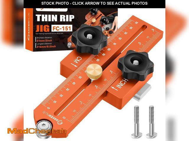 Lot 74-14065376 - Thin Rip Jig Table Saw Jig Guide, Thin Rip Jig for Repetitive Narrow Thin Strip Cutting, Fits for 3/...