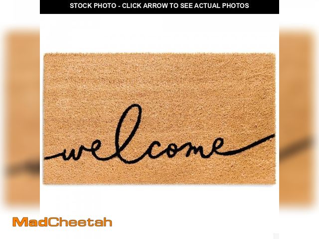 Lot 74-12314019 - THEODORE MAGNUS Door Mat Ã¢â¬â Coir Doormat for Outdoor Entrance, Durable Welcome Mat with Non-Sl...