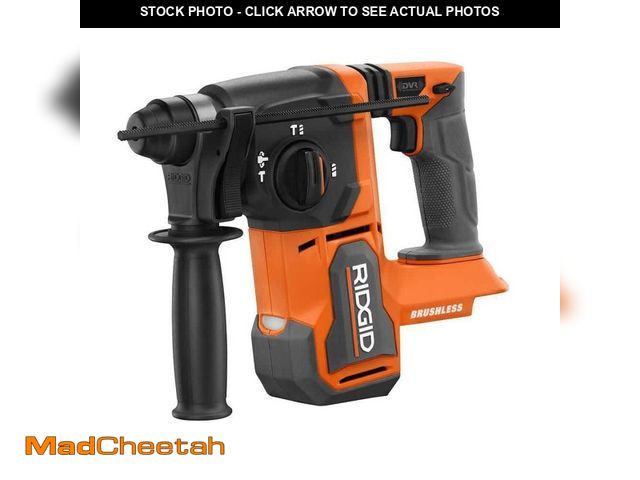 Lot 74-13645263 - RIDGID 18V Brushless Cordless 1 in. SDS-Plus Rotary Hammer (Tool Only) - USED