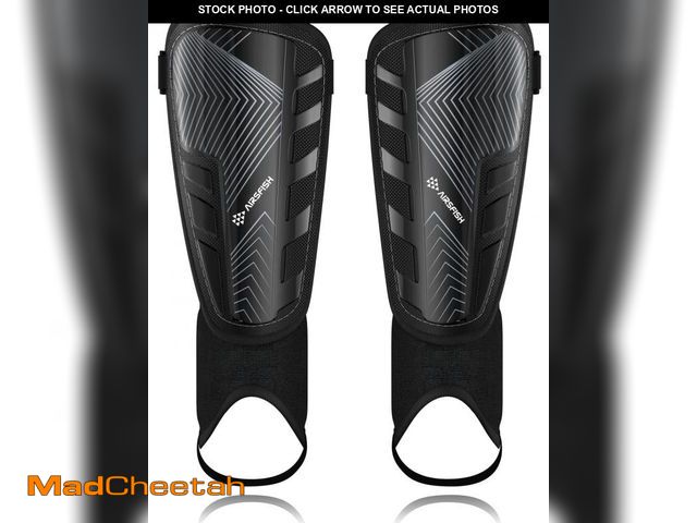 Lot 74-12443732 - Upgraded Soccer Shin Guards for Kids Youth Adults, CE Certified AirsFish Shin Guard Sleeves Protecti...