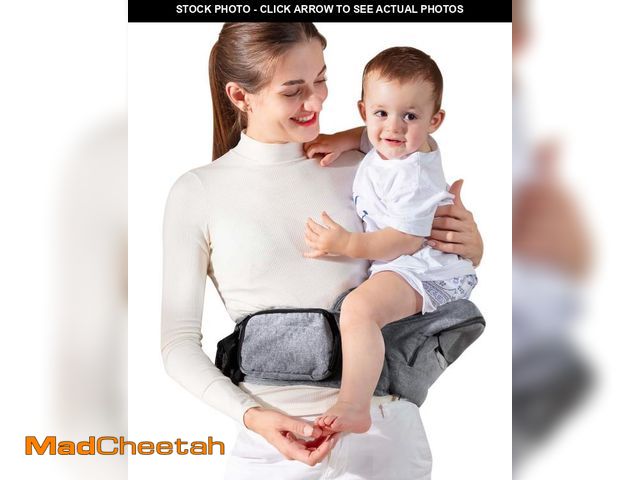 Lot 74-11546806 - Baby Hip Carrier, GROWNSY Ergonomic Hip Seat Baby Carrier with Multiple Pockets, Adjustable Extended...