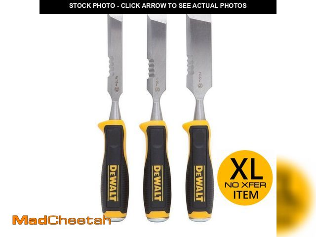 Lot 74-12783554 - *DIRTY/MISSING ONE* DEWALT Side Strike Chisel Set (3-Piece) *DIRTY/MISSING ONE*  - USED