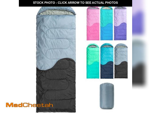 Lot 74-12121010 - Sleeping Bag - 3 Seasons for Adults Kids Boys Girls Camping Hiking - Warm Cold Weather Lightweight P...