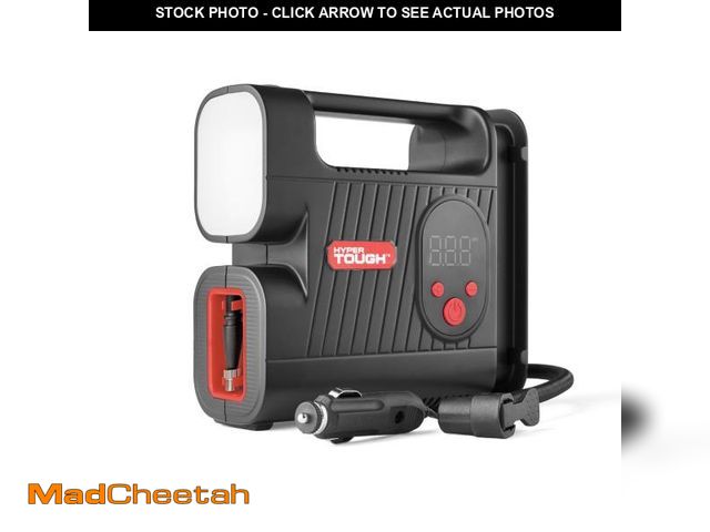 Lot 74-12536433 - Hyper Tough DC 12V Digital Car Tire Inflator with Auto-off Function 100psi - UNUSED