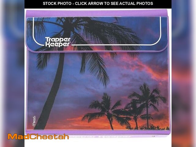 Lot 74-12827964 - Mead Trapper Keeper Binder, Retro Design, 1 Inch Binder with Folders and Pockets, Holds 8-1/2" x 11"...