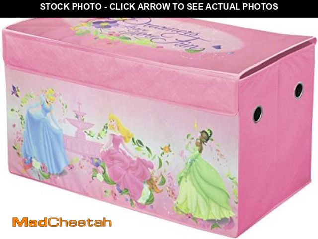 Lot 74-12367586 - Idea Nuova Disney Princess Collapsible Storage Trunk, Pink, Medium - UNUSED