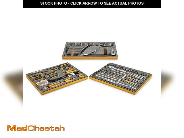 Lot 74-12581637 - GEARWRENCH 120 XP 1/4 in., 3/8 in., 1/2 in. Plier and Mechanics Tool Set in EVA Foam Trays (160-Piec...