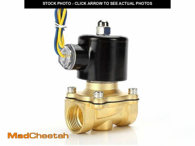 Lot 74-12969862 - Beduan Brass Electric Solenoid Valve, 1/2" 12V Air Valve Normally Colsed for Water Air Gas Fuel Oil ...