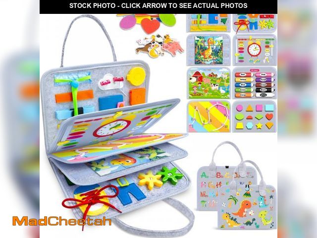 Lot 74-12436571 - Gojmzo Busy Board Montessori Toys for Toddler Boy Girl Birthday Gifts, Busy Book Sensory Toys for To...