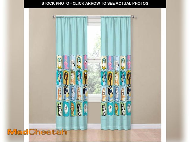 Lot 74-12833664 - Bluey Friends Forever 2 Panels Drapes Set - 84 Inch Long - Kids Bedroom DÃ©cor - UNUSED