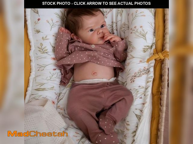 Lot 74-12432674 - Anano Reborn Baby Doll Soft Silicone Full Body 18Inch Lifelike Baby Girl Realistic Newborn Size Babi...