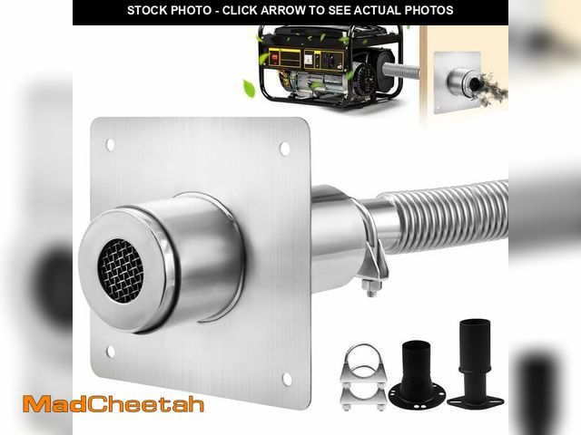 Lot 74-12968295 - 2025Newly Upgraded Generator Exhaust Extension Silencer Kit With Insulated Through-Wall Mounting Pla...