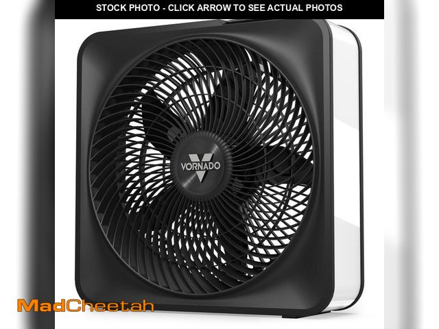 Lot 74-14559333 - Vornado Model 80 17.64 in. Diameter Box Fan in White with Cord Storage, Carry Handle, High Velocity ...