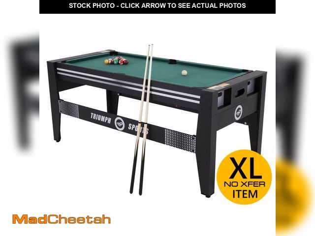 Lot 74-12661574 - TRIUMPH SPORTS 72" 4 in 1 Multi-Game Swivel Table - UNUSED