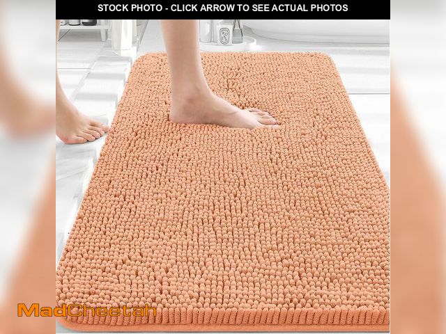 Lot 74-13546757 - OLANLY Bathroom Rugs 36x24, Extra Soft Absorbent Chenille Bath Rugs, Rubber Backing Quick Dry, Machi...