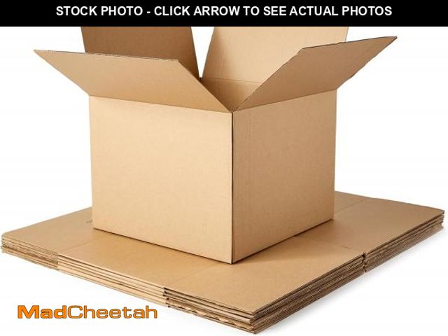 Lot 74-12137496 - Basics Cardboard Moving Boxes - 6-Pack, Large, 20" x 20" x 15", Brown - UNUSED