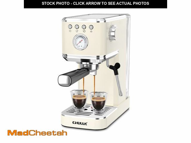 Lot 74-13713354 - CHULUX Slim Espresso Machine with Milk Frother, 20 Bar Professional Italian Pump Espresso Coffee Mac...