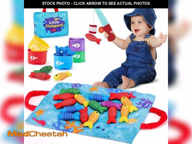 Lot 74-14209331 - hahaland Montessori Toys for 1 Year Old Boy Girl Birthday Gift - 10 in 1 Cloth Fishing Game Toddler ...