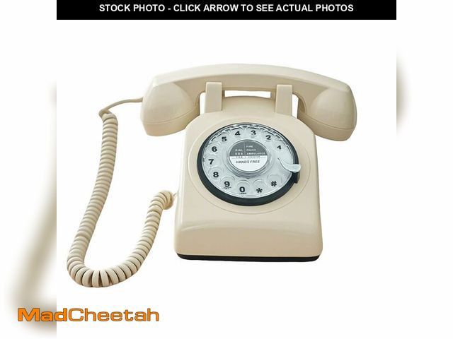 Lot 74-12706369 - TelPal Vintage Landline Telephone for Home, Retro Old Fashion House Phone, Corded Hands Free Home Ph...