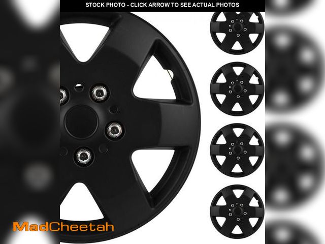 Lot 74-12510470 - SCITOO 4pcs Set of 15-Inch Black Hubcaps can be Easily Installed on Car Truck SUV,Suitable for a Var...