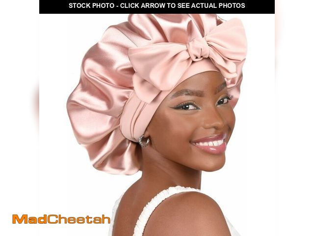 Lot 74-10909313 - YANIBEST Satin Bonnet Silk Bonnet for Sleeping Double Layer Satin Lined Hair Bonnet with Tie Band fo...