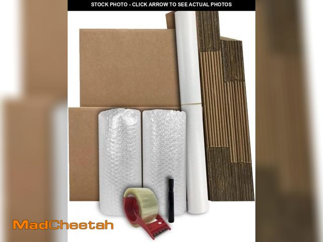 Lot 74-12096565 - UBMOVE Basic Moving Boxes Kit #1,1 to 2 Bedroom Kit, Boxes and Supplies, Small Spaces Moving Kit, Pa...