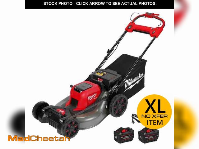 Lot 74-14343761 - Milwaukee M18 FUEL Brushless Cordless 21 in. Walk Behind Dual Battery Self-Propelled Mower w/(2) 12....