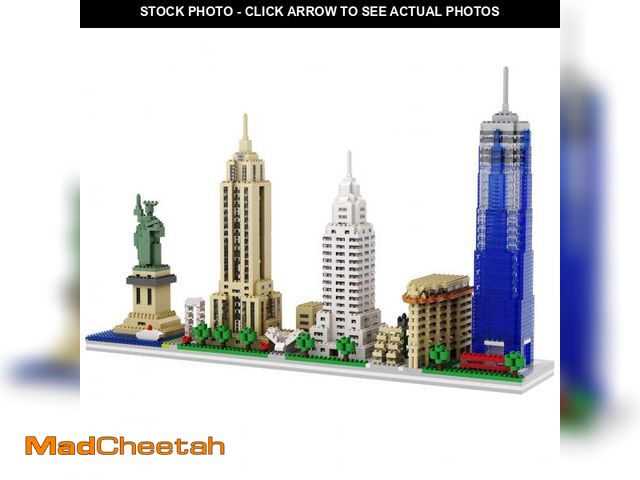 Lot 74-12305739 - dOvOb Architecture New York Skyline Micro Mini Blocks Building Set, 3048 Pieces Bricks,3D Puzzle Col...