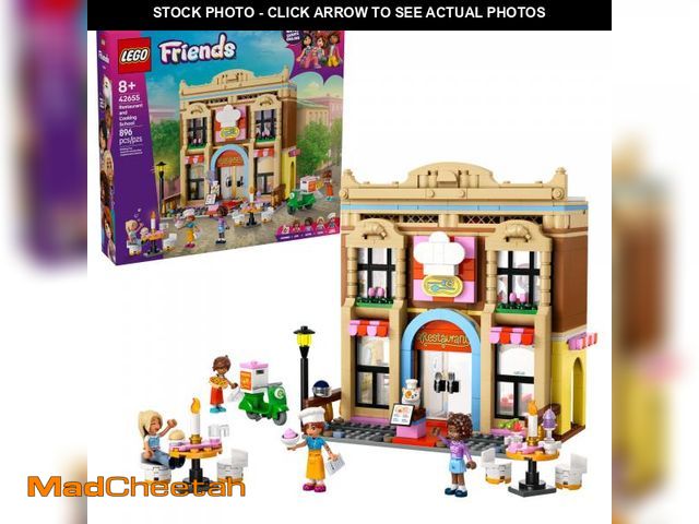 Lot 74-12309253 - LEGO Friends Restaurant and Cooking School Toy Building Set - Restaurant Pretend Play Set for Kids, ...