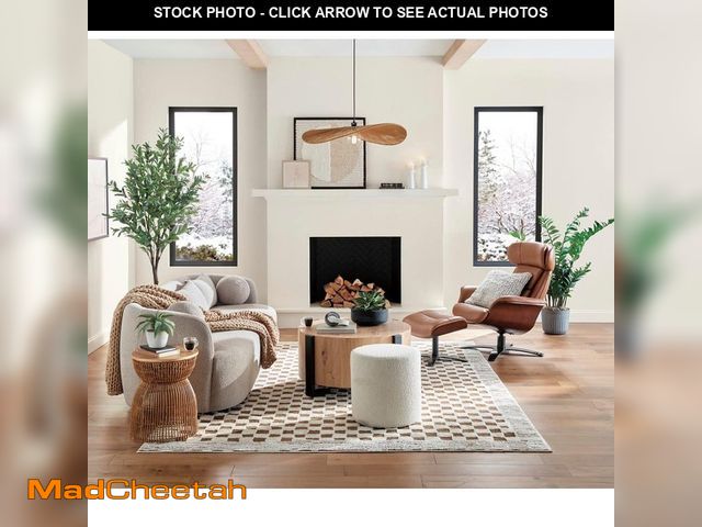 Lot 74-14468633 - StyleWell Avena 16.1 in. Natural Side Table with Removeable Top for Storage HDP-30514461 - UNUSED