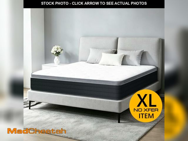 Lot 74-14611405 - Queen Size Mattress, 10 Inch Plush Comfort, Pocketed Coil Mattress in a Box, 60x80 Inch Queen Bed Ma...