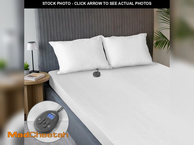 Lot 74-12828197 - Sunbeam Electric Restful Quilted Heated Mattress Pad Twin 75" x 39" 12 Heat Settings 12-Hour Auto Sh...