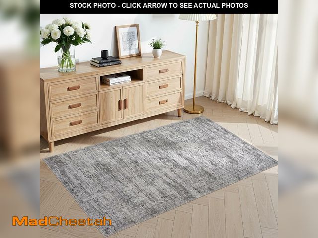 Lot 74-12718222 - UERMEI 3x5 Area Rug Living Room Rugs - Washable Neutral Modern Abstract Soft Thin Rug Indoor Floor N...