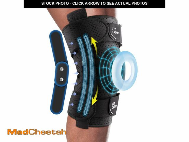 Lot 74-13624767 - Fit Geno Hinged Knee Brace for Meniscus Tear: Adjustable Knee Support for Knee Pain w/Side Stabilize...