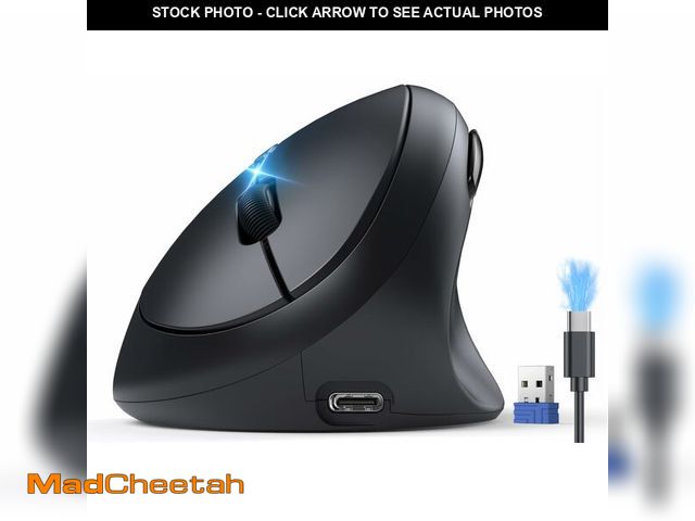 Lot 74-14273008 - TECKNET Ergonomic Mouse, Bluetooth Wireless Vertical Mouse, Rechargeable Battery, Quiet Clicks, 4800...