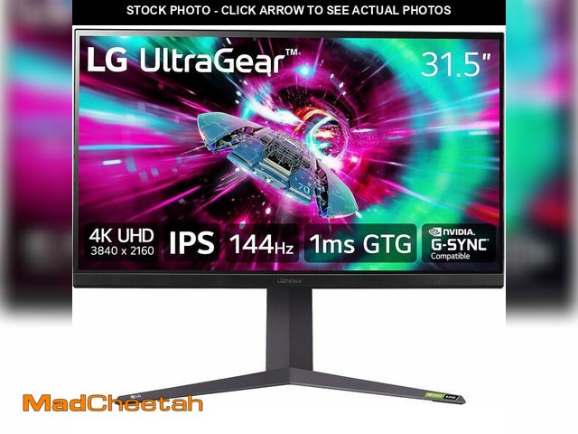 Lot 74-13710022 - LG 32" Ultragear 4K UHD (3840x2160) Gaming Monitor, 144Hz, 1ms, VESA DisplayHDR 400, G-SYNC and AMD ...