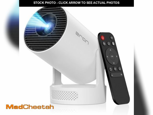 Lot 74-12605438 - Mini Portable Projector with 4K Support, Bluetooth 5.4 WIFI6, 5watt Sound Base Speaker, 160 ANSI, An...